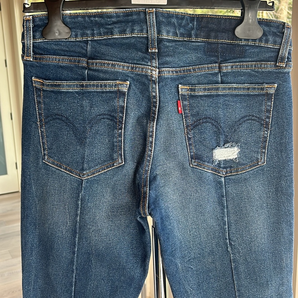 Levi’s Altered 711 Skinny Cropped Jeans SZ 30x30